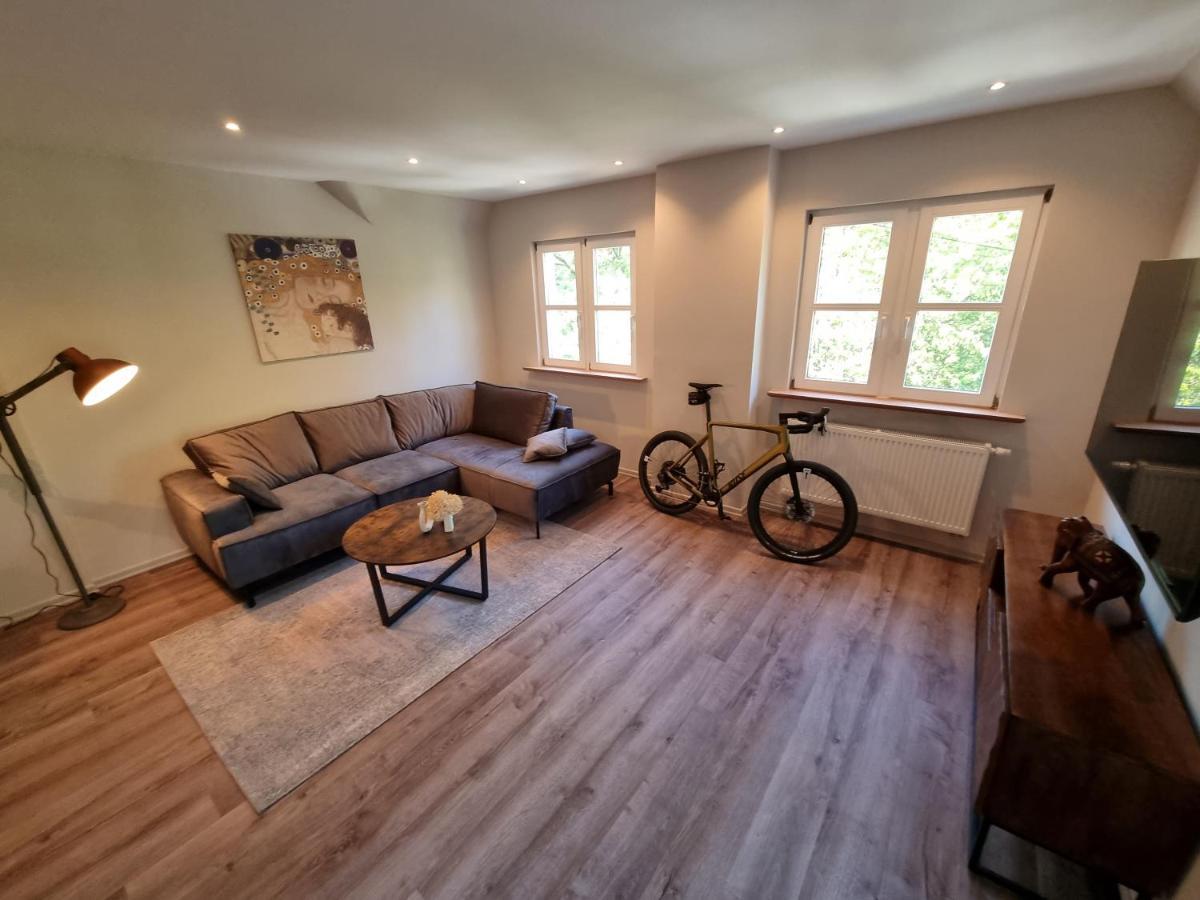 5 Sterne Bahnhoftraum, Appartement "Waldliebe" 133Qm, Grosse Terrasse 70Qm, Qr Code Scannen Fuer Virtuellen Rundgang, Premium Ausstattung Braunfels Eksteriør bilde