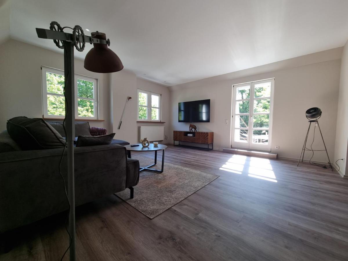5 Sterne Bahnhoftraum, Appartement "Waldliebe" 133Qm, Grosse Terrasse 70Qm, Qr Code Scannen Fuer Virtuellen Rundgang, Premium Ausstattung Braunfels Eksteriør bilde