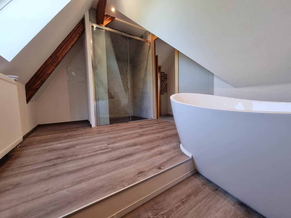 5 Sterne Bahnhoftraum, Appartement "Waldliebe" 133Qm, Grosse Terrasse 70Qm, Qr Code Scannen Fuer Virtuellen Rundgang, Premium Ausstattung Braunfels Eksteriør bilde